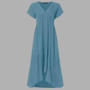 Zanzea Maxi Dress Light Blue